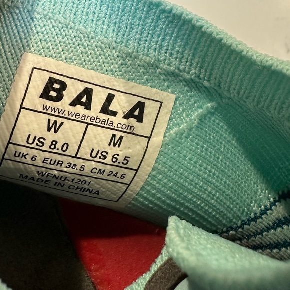 BALA Twelves Daybreak Nursing Profession Unisex Teal Aqua Blue Size 8 - Picture 10 of 16